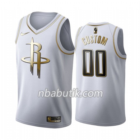 NBA Mænd Trøje Houston Rockets Custom Nike 2019-20 Hvid Golden Edition Swingman NBA Mænd Trøje Houston Rockets Custom Nike 2019-20 Hvid Golden Edition Swingman